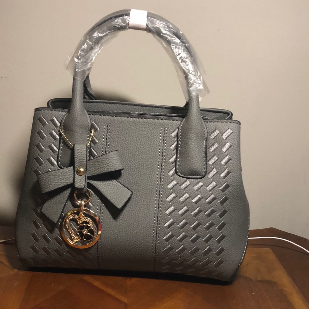 NWOT Grey purse